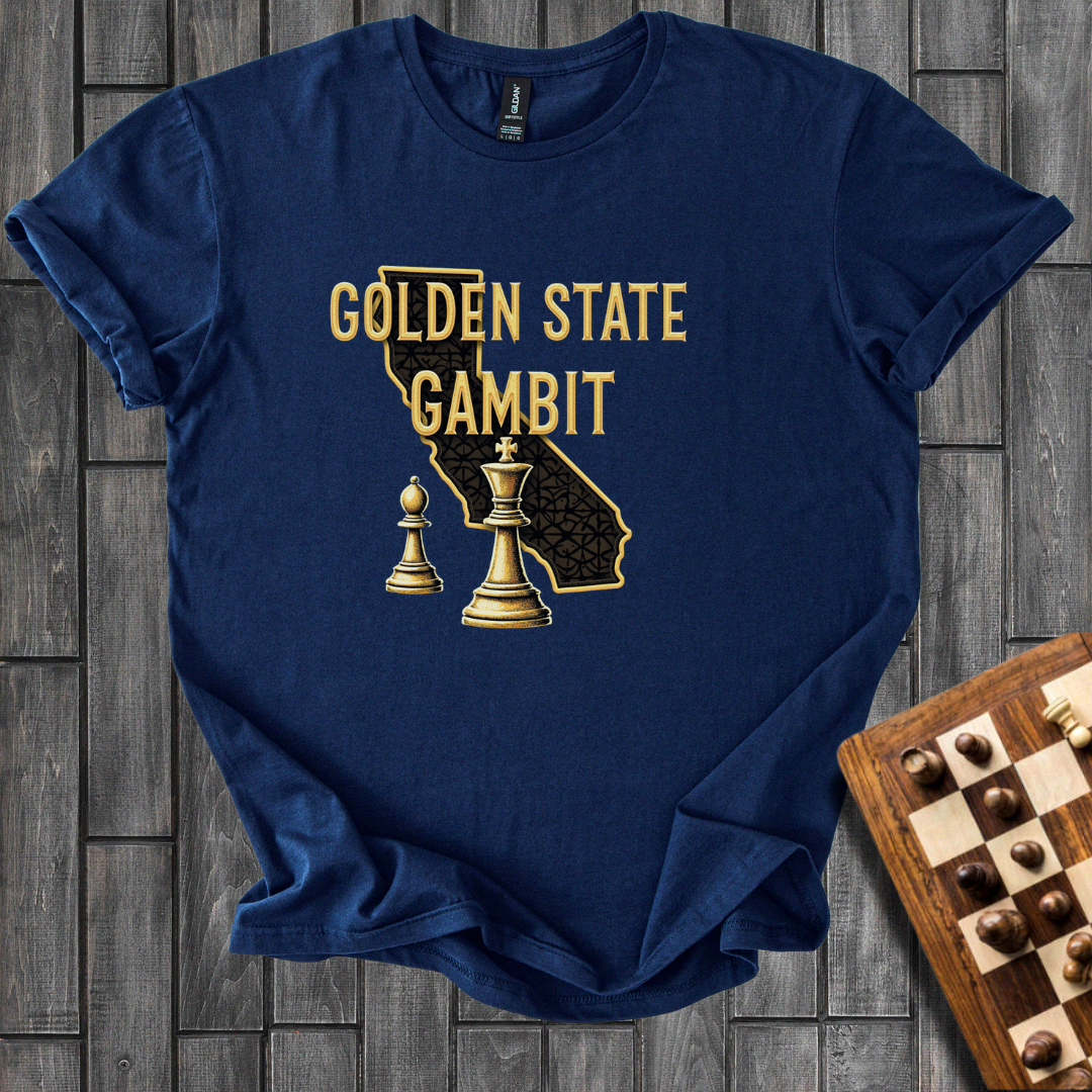 Golden State Gambit Chess T-Shirt