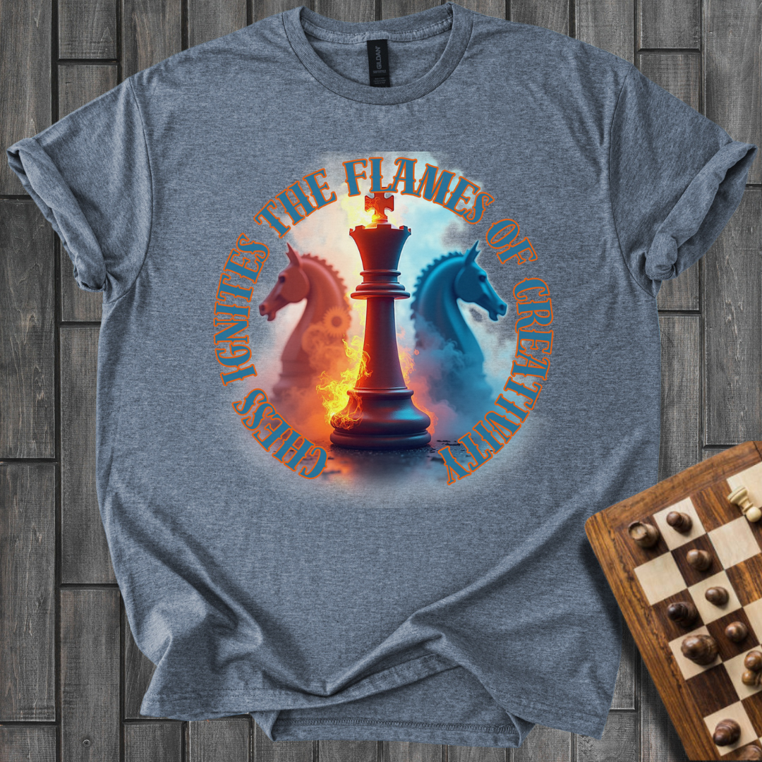 Luminous King Chess T-Shirt