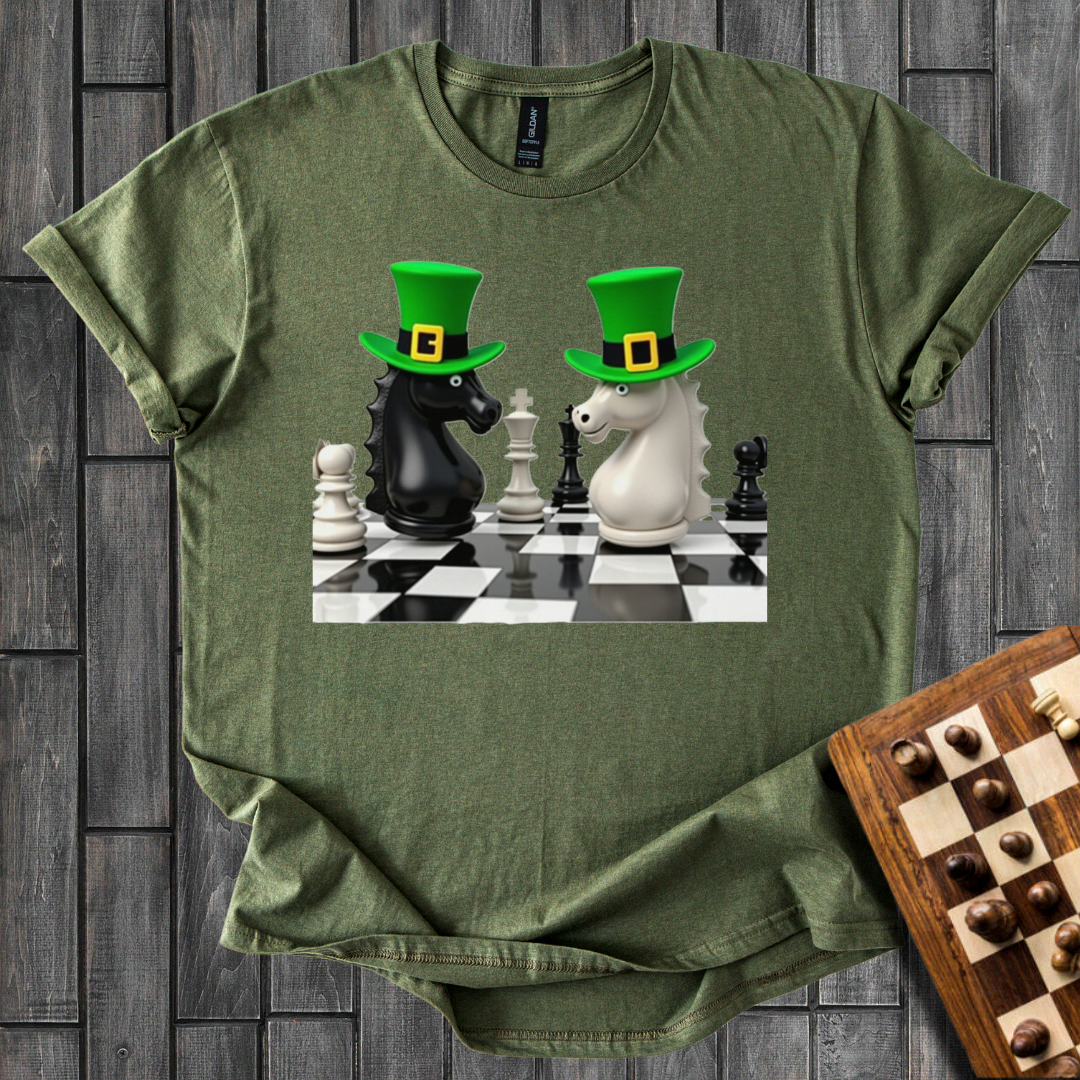 St. Patrick`s Day Knights Chess T-Shirt