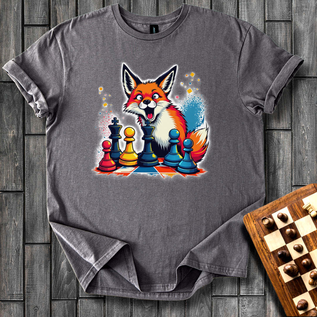 Foxy Strategist Chess T-Shirt