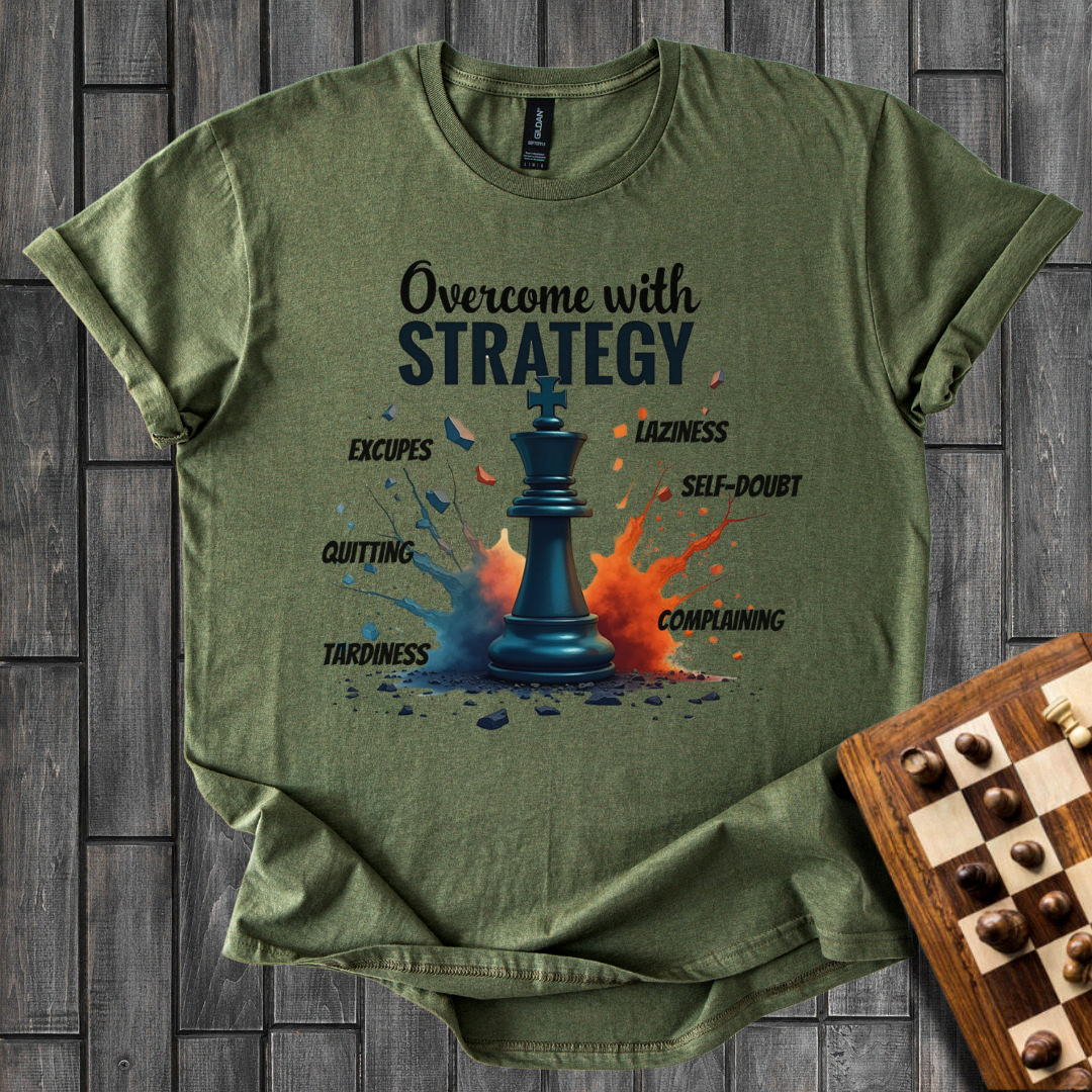 Overcome With Strategy Chess T-Shirt