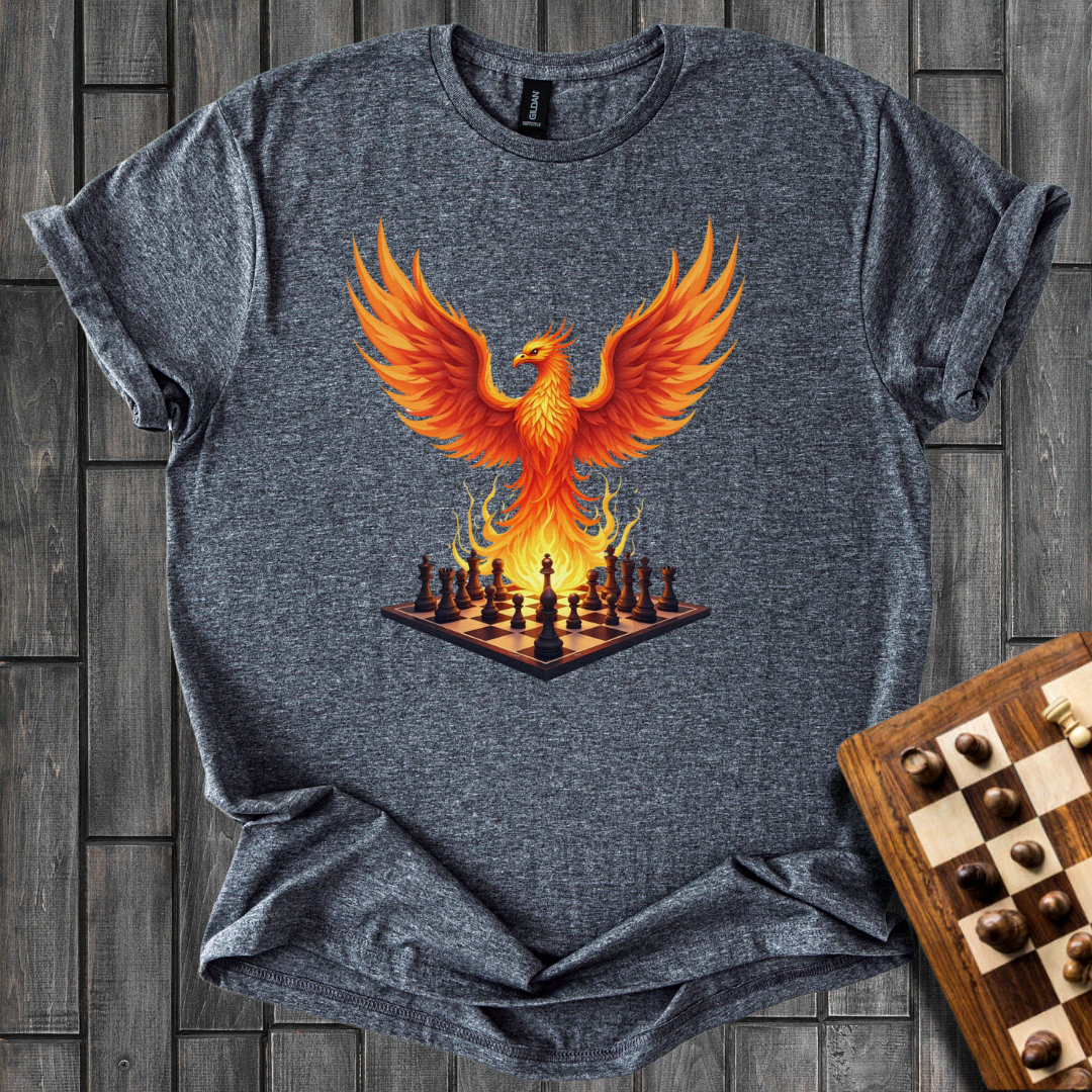 Flaming Chessboard T-Shirt