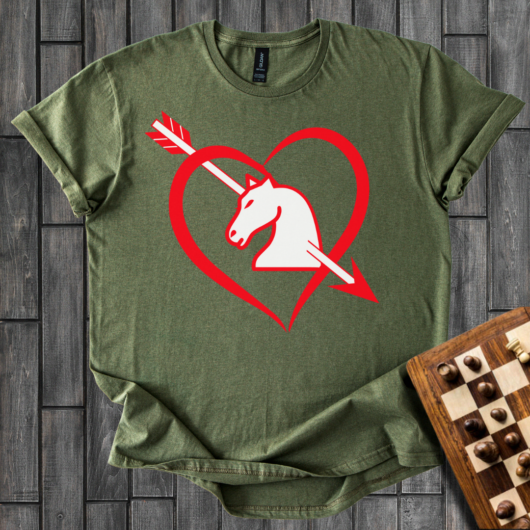 Knight In a Heart Chess T-Shirt