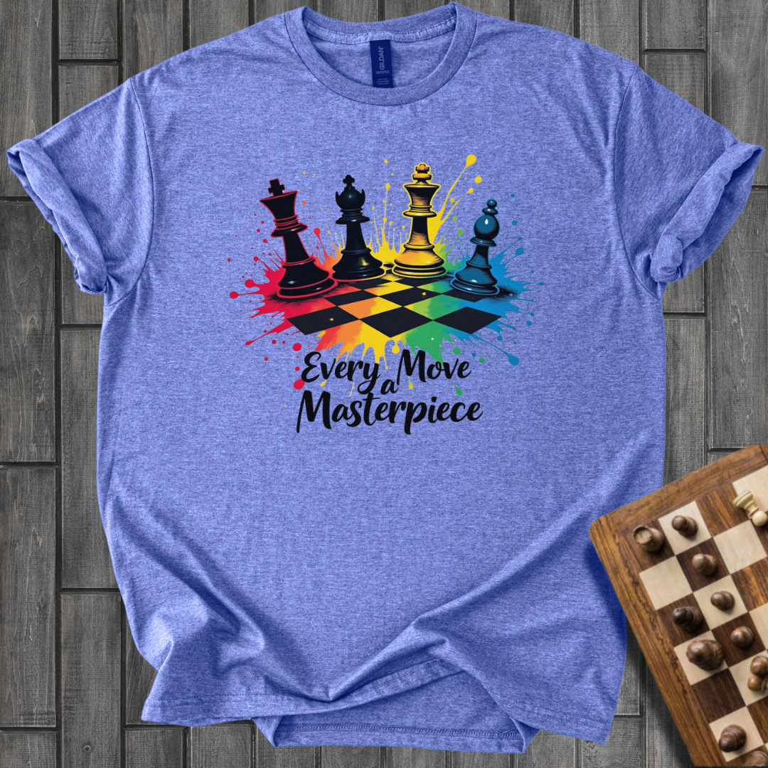 Colorfull Move Chess T-Shirt