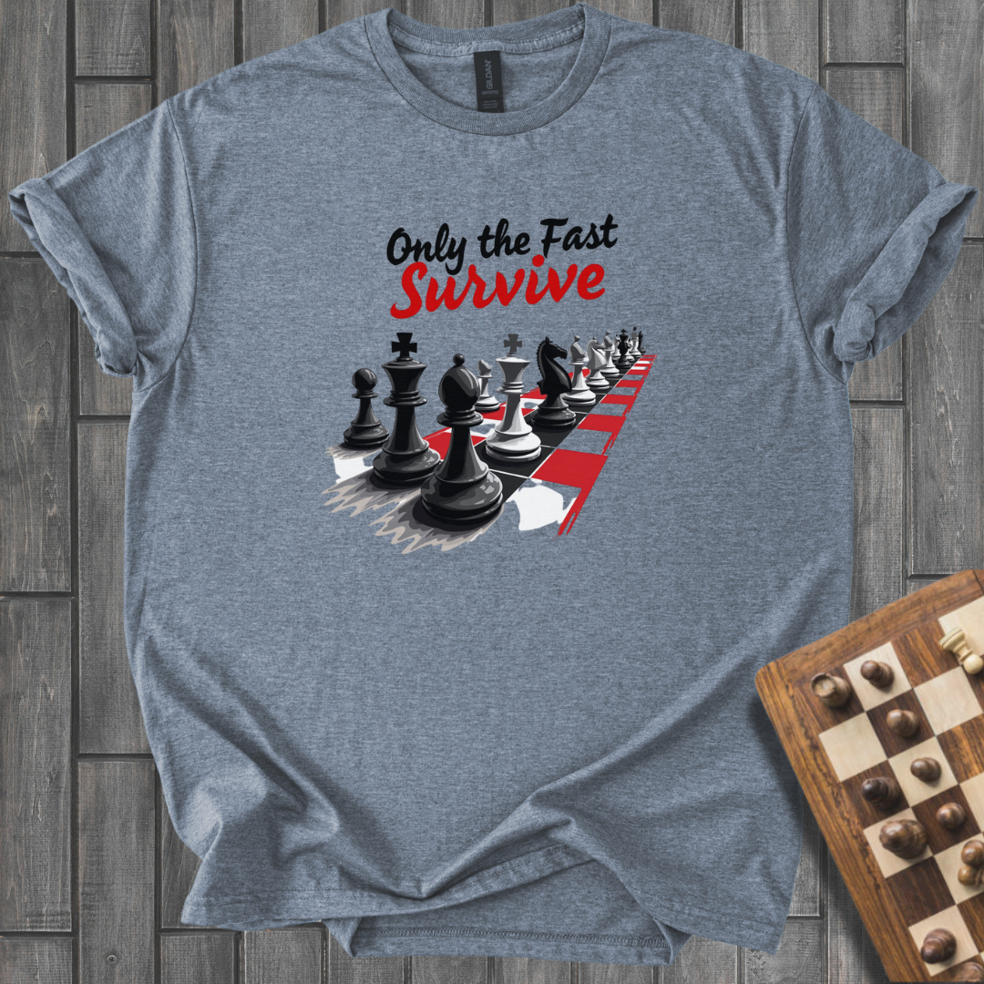 Only The Fast Survive Chess T-Shirt