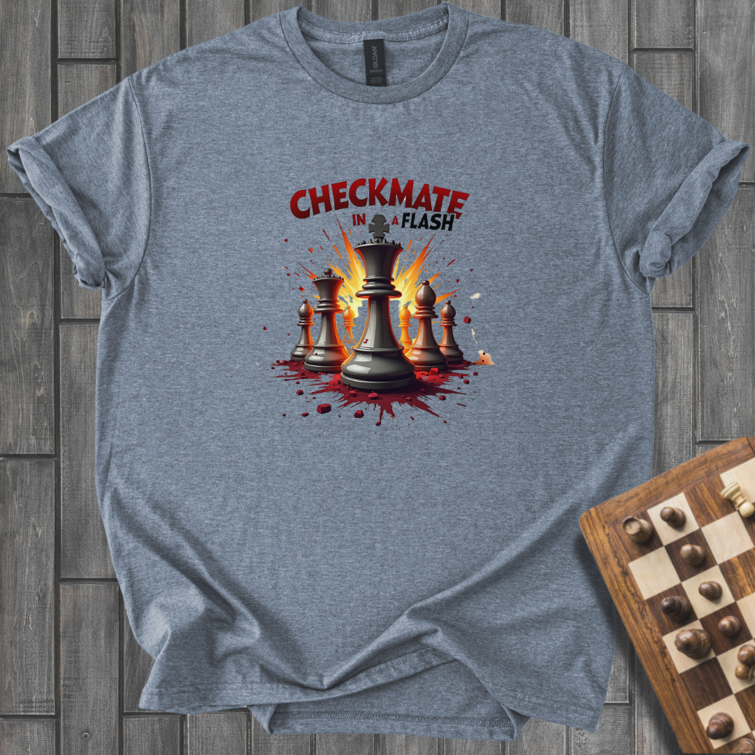 Checkmate in a Flash Chess T-Shirt