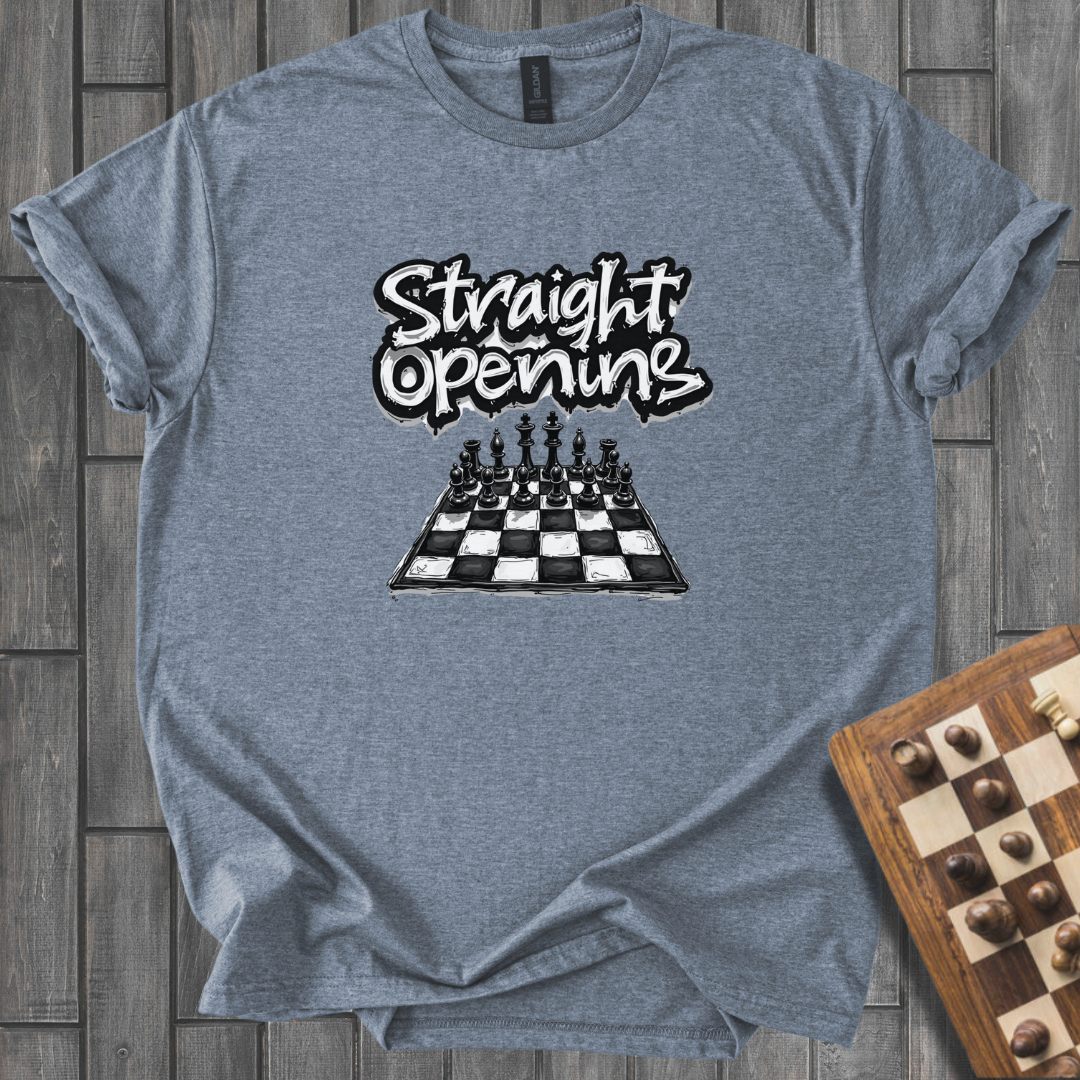 Straight Opening Chess T-Shirt