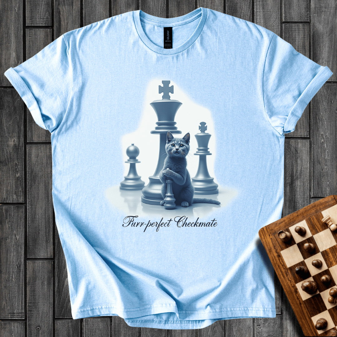 Purrs and Pawns Opening Chess T-Shirt