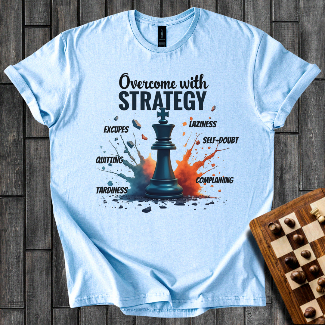 Overcome With Strategy Chess T-Shirt