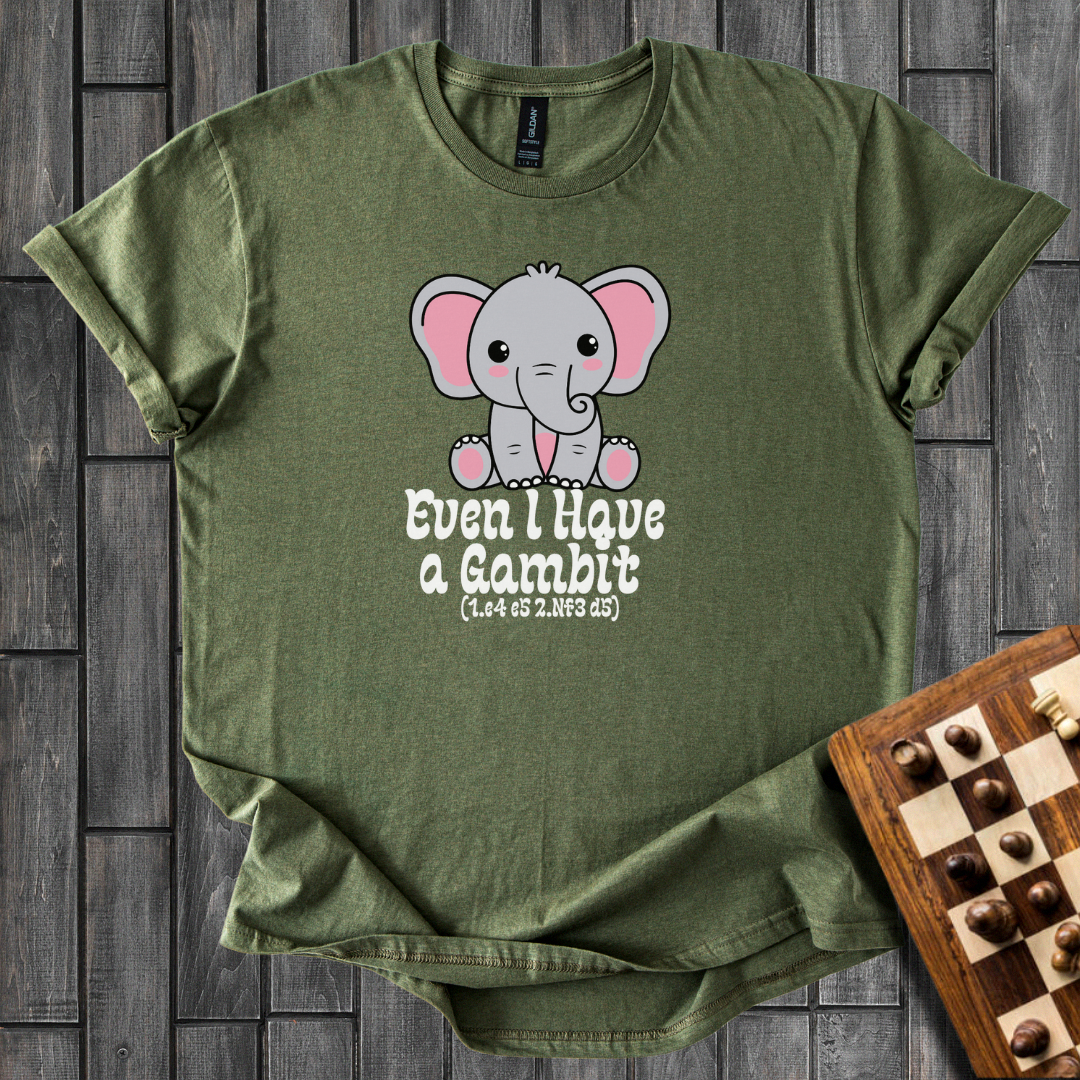 Elephant Gambit Chess T-Shirt
