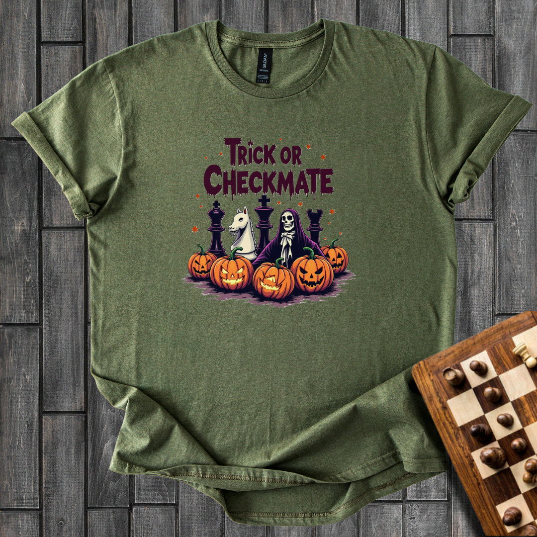 Checkered Horrors Chess T-Shirt