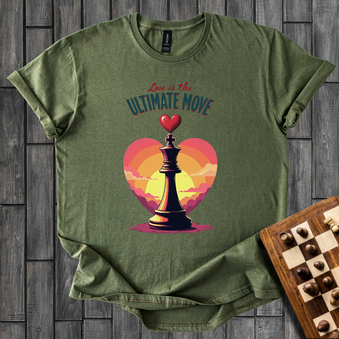 Sunset Love Chess T-Shirt