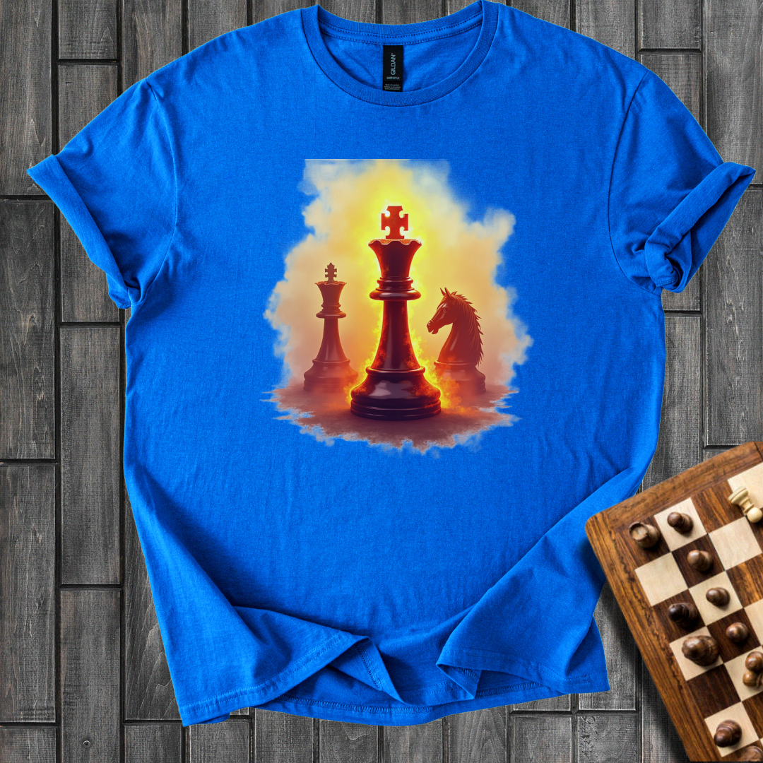 Fiery Chess King T-Shirt