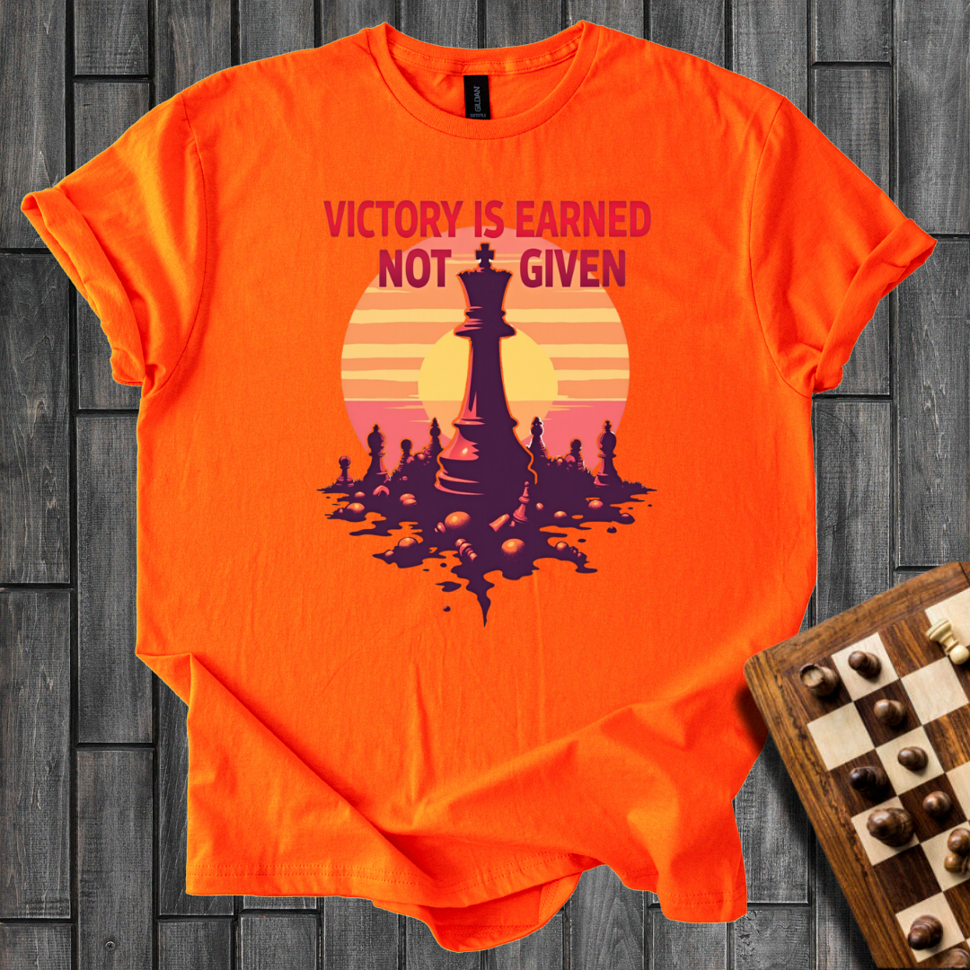 Victory Is Earned Chess T-Shirt
