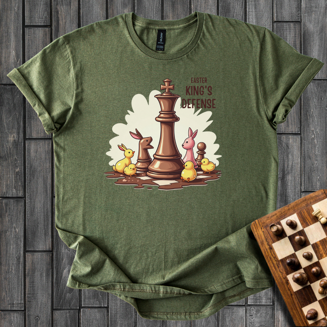 Easter King's Defense Chess T-Shirt