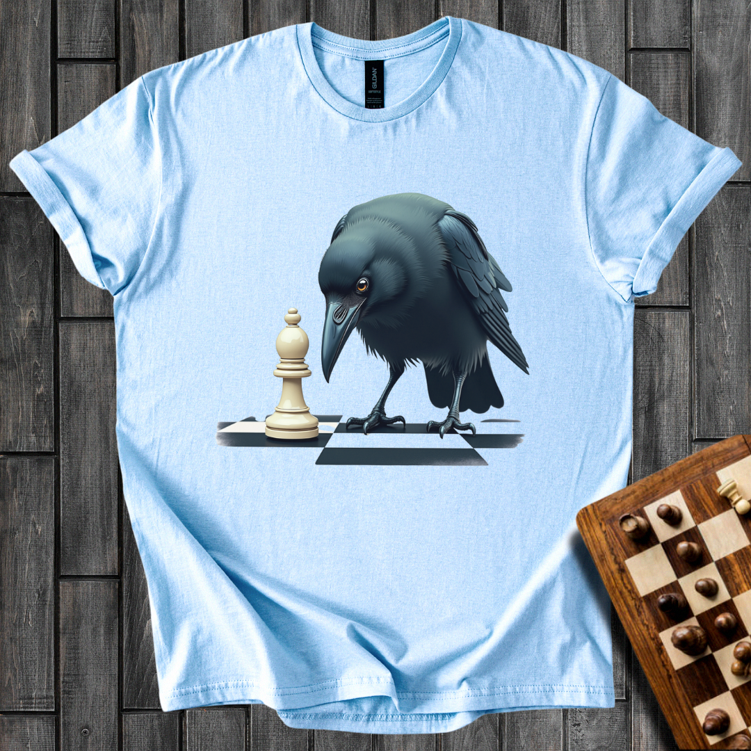 The Watchful Raven Chess T-Shirt