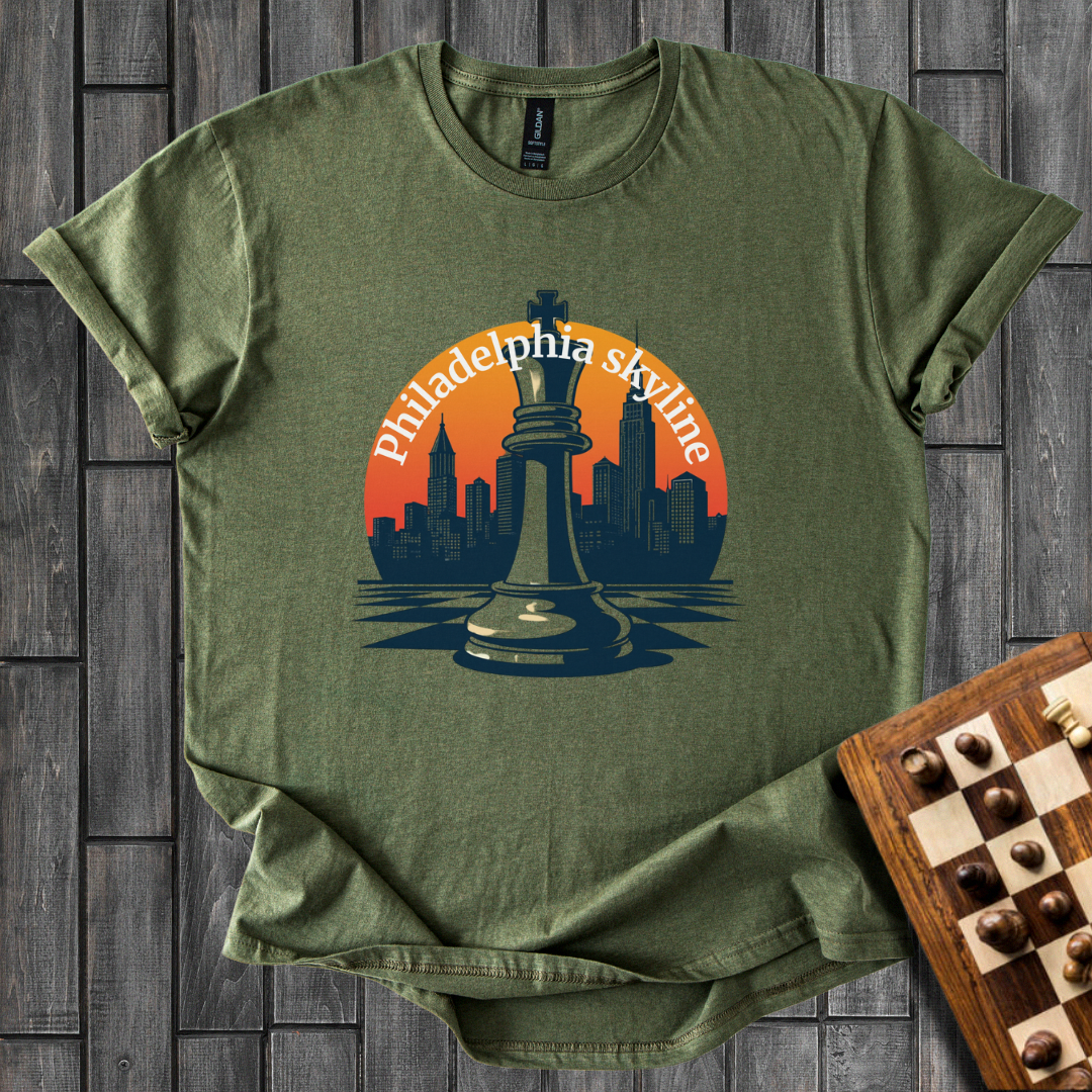 Philadelphia Skyline Chess T-Shirt