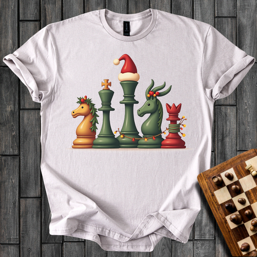 Festive Chess Pieces T-Shirt