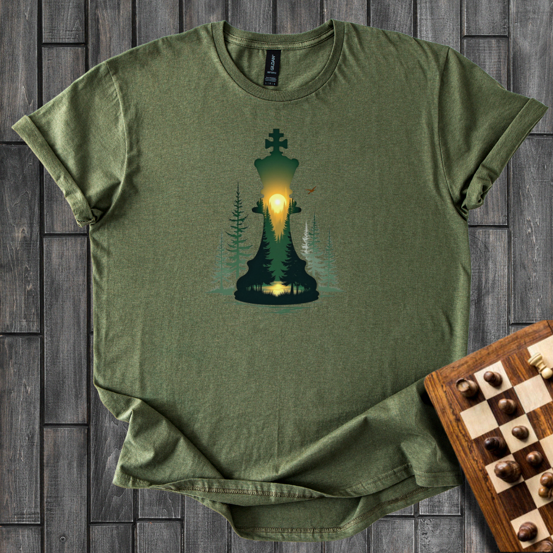 Majestic Dawn Chess King T-Shirt