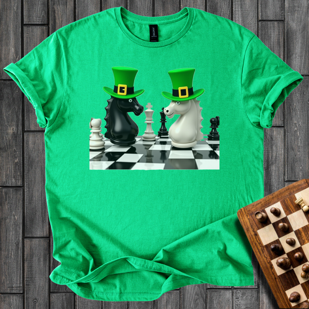 St. Patrick`s Day Knights Chess T-Shirt