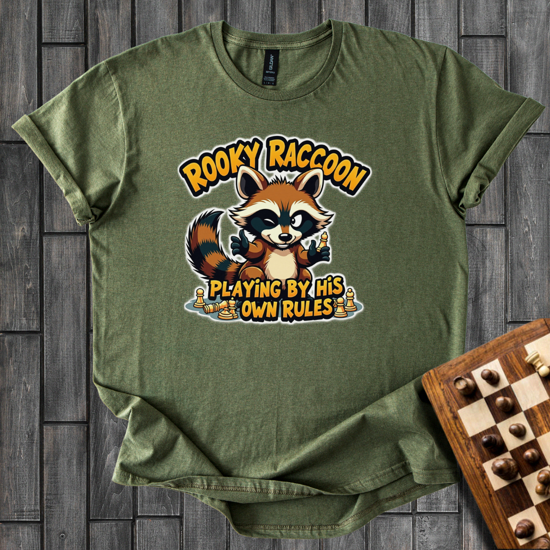 Rooky Raccoon Chess T-Shirt