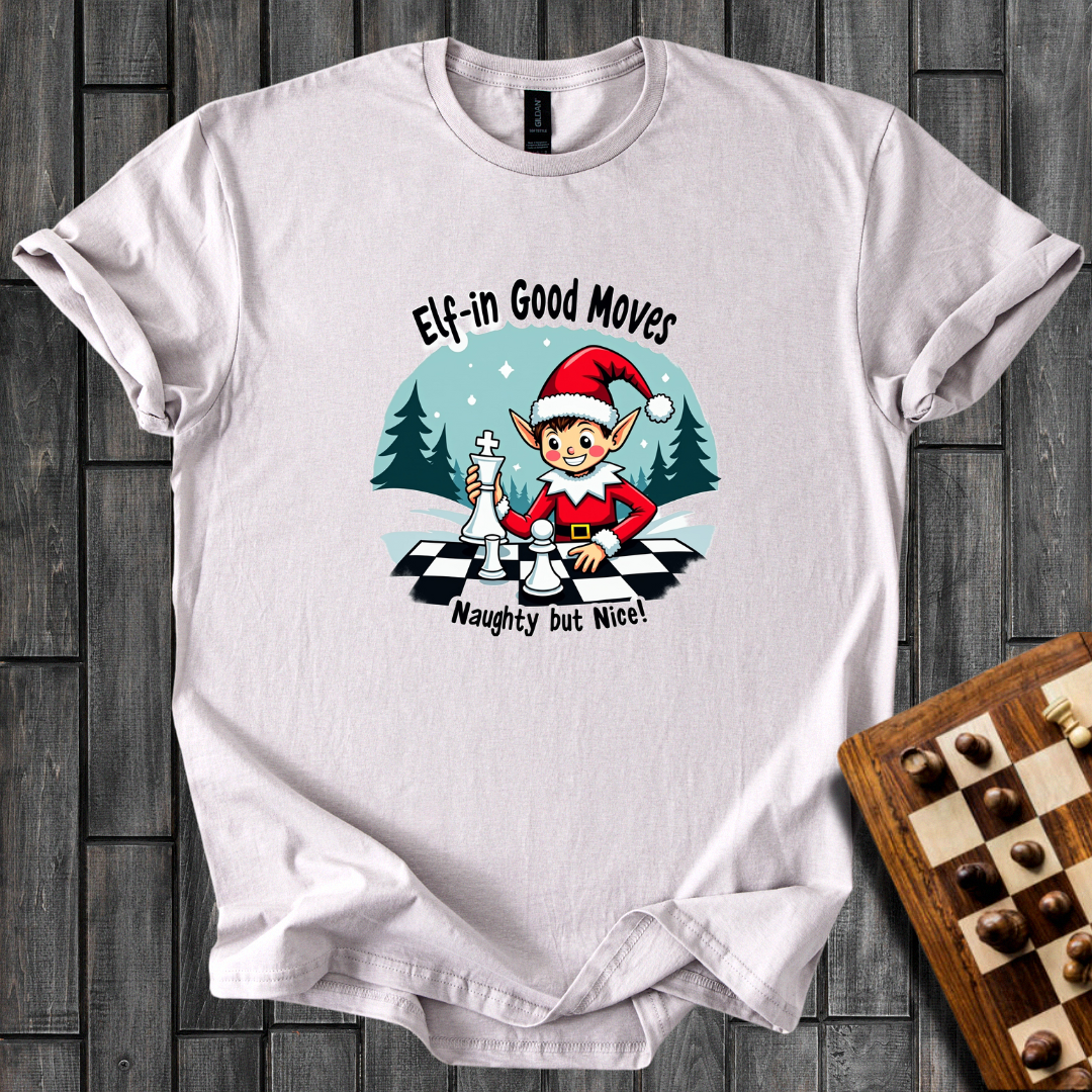 Elf Play to Win Chess T-Shirt