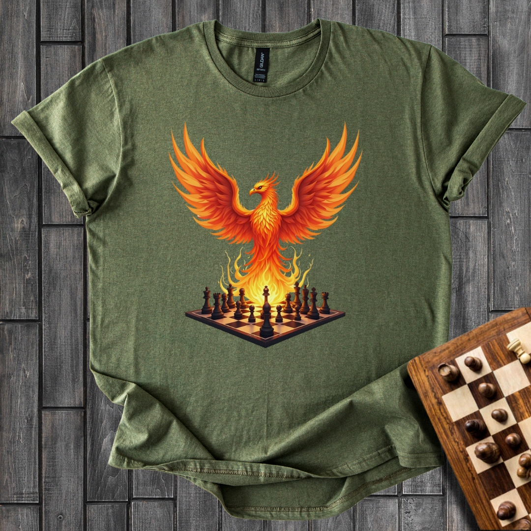 Flaming Chessboard T-Shirt