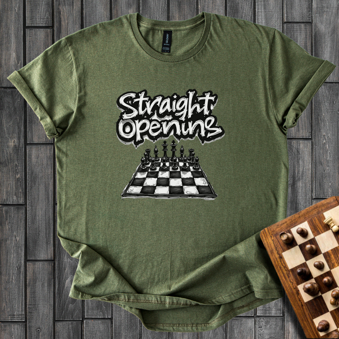 Straight Opening Chess T-Shirt