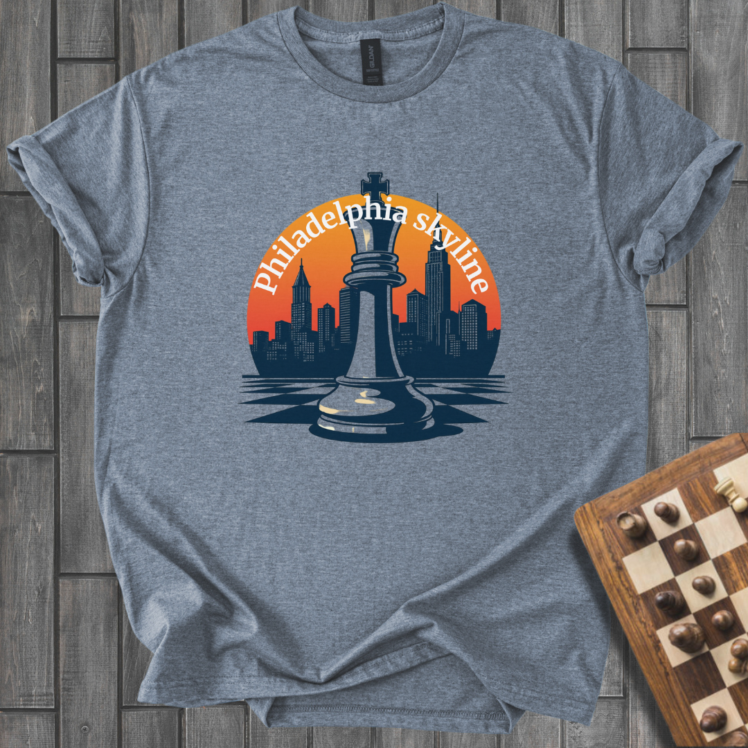 Philadelphia Skyline Chess T-Shirt