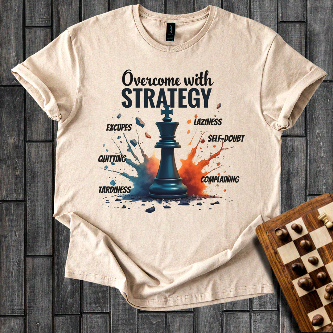 Overcome With Strategy Chess T-Shirt