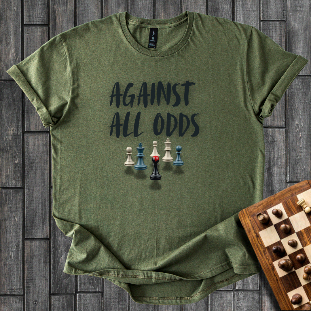 Against All Odds Chess T-Shirt