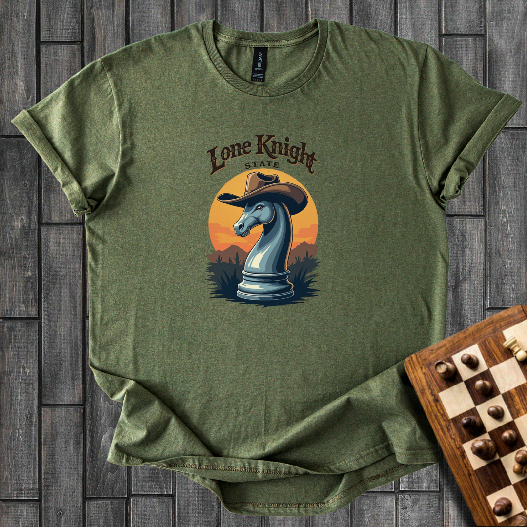 Lone Knight State Chess T-Shirt