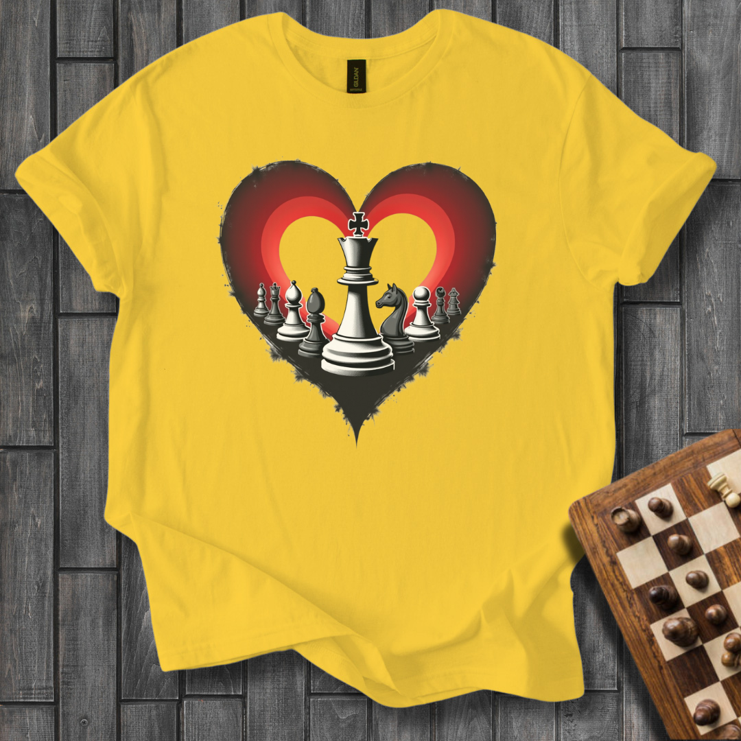 Pieces in Heart Chess T-Shirt