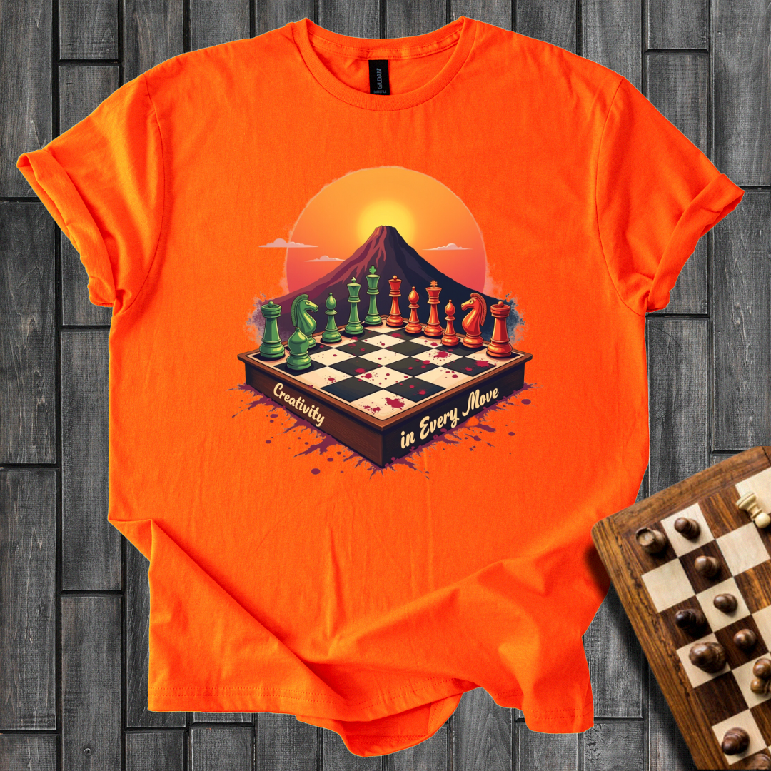 The Game Under the Vesuvius Chess T-Shirt