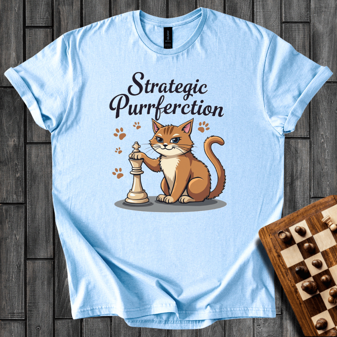 Cat Power Play Chess T-Shirt