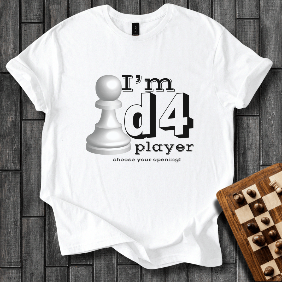 d4 Player Chess T-Shirt