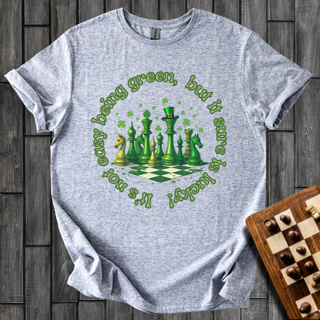 Lucky to be Green Chess T-Shirt