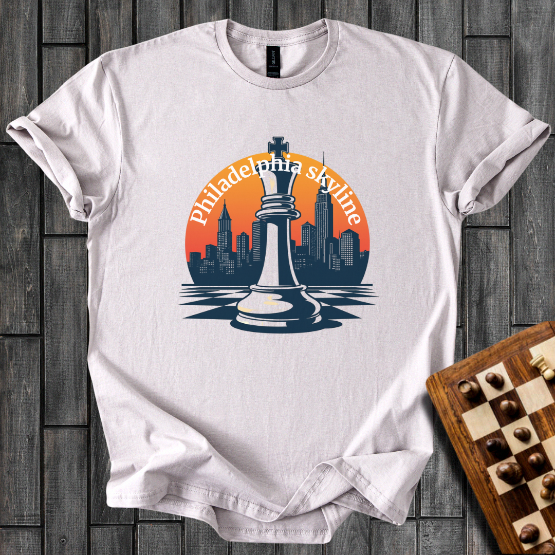 Philadelphia Skyline Chess T-Shirt