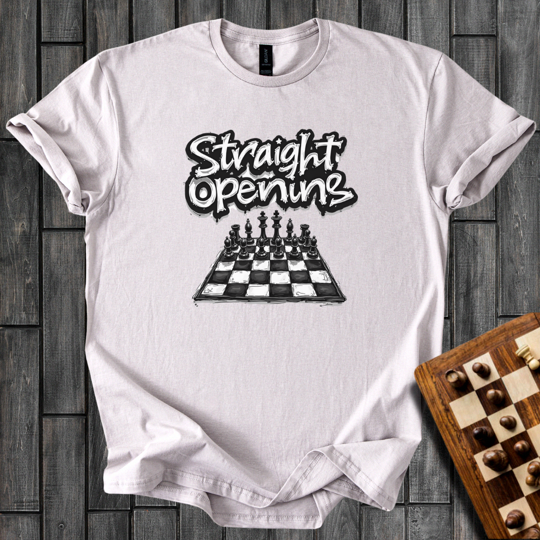 Straight Opening Chess T-Shirt