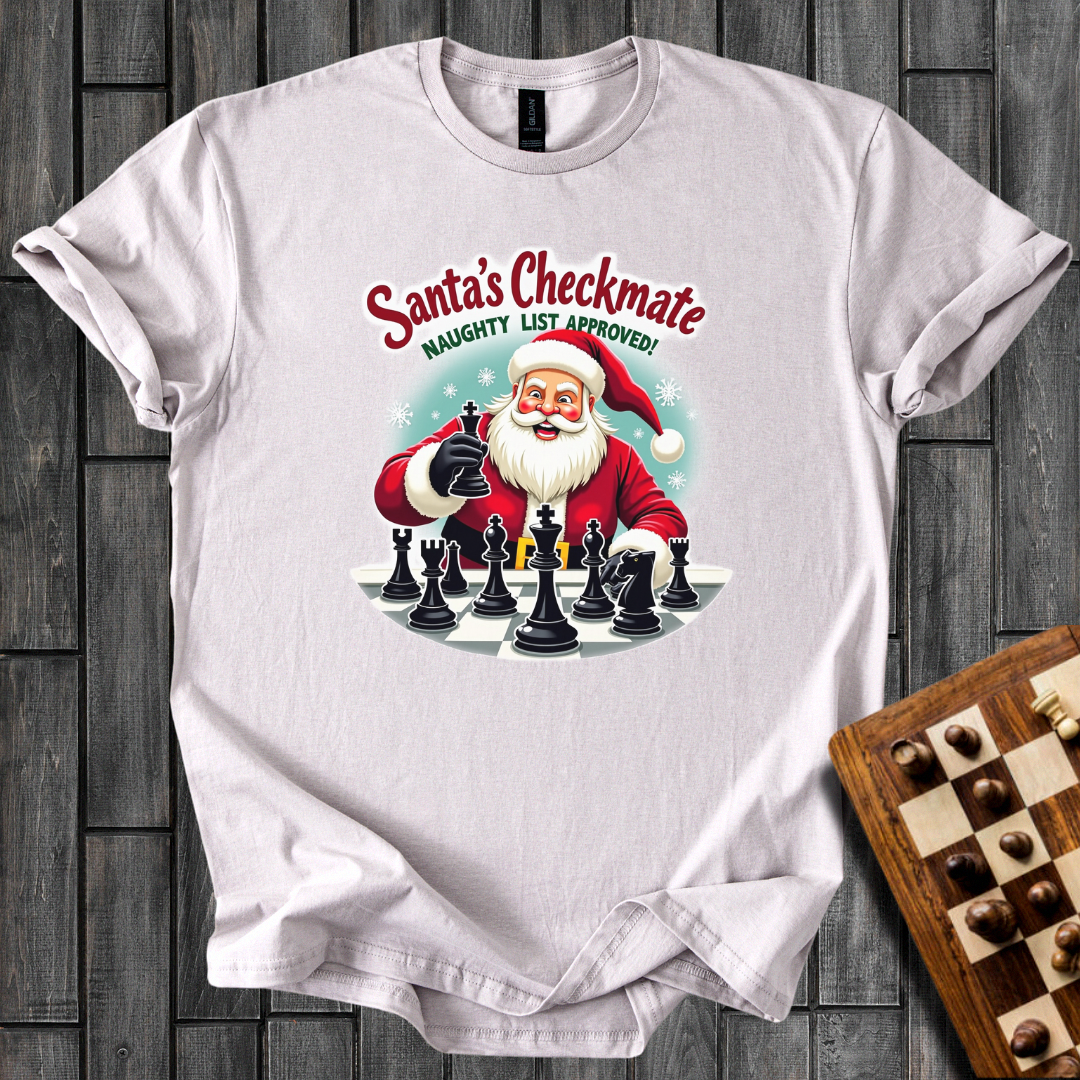 Santa’s Tactical Triumph Chess T-Shirt