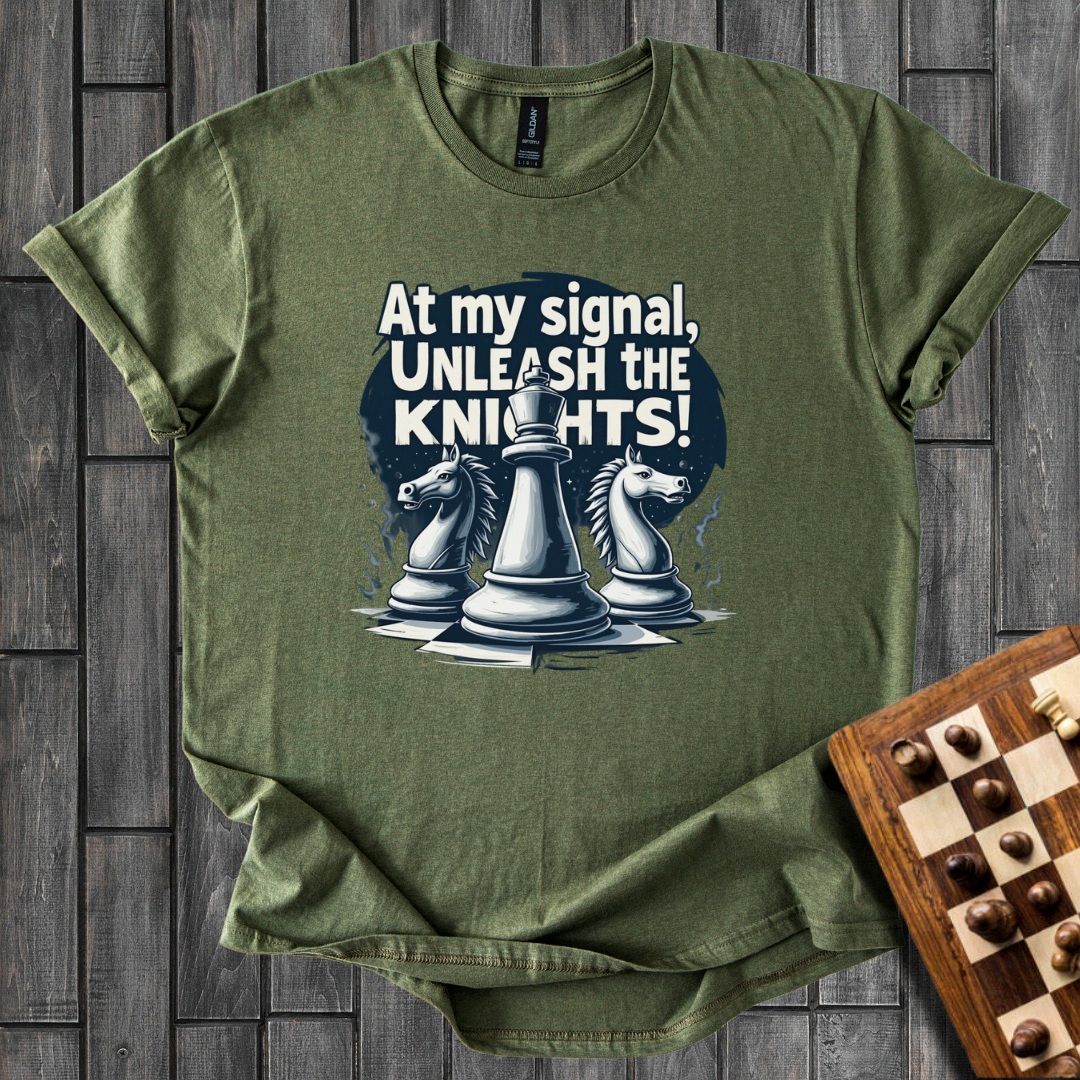 Unleash The Knights Chess T-Shirt