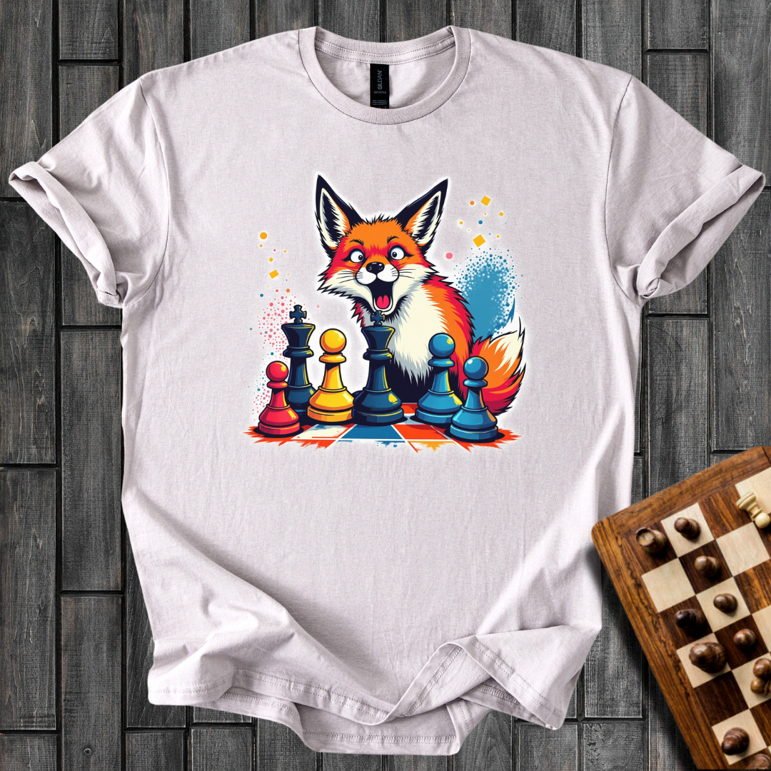 Foxy Strategist Chess T-Shirt
