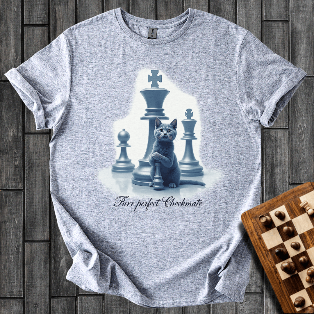 Purrs and Pawns Opening Chess T-Shirt