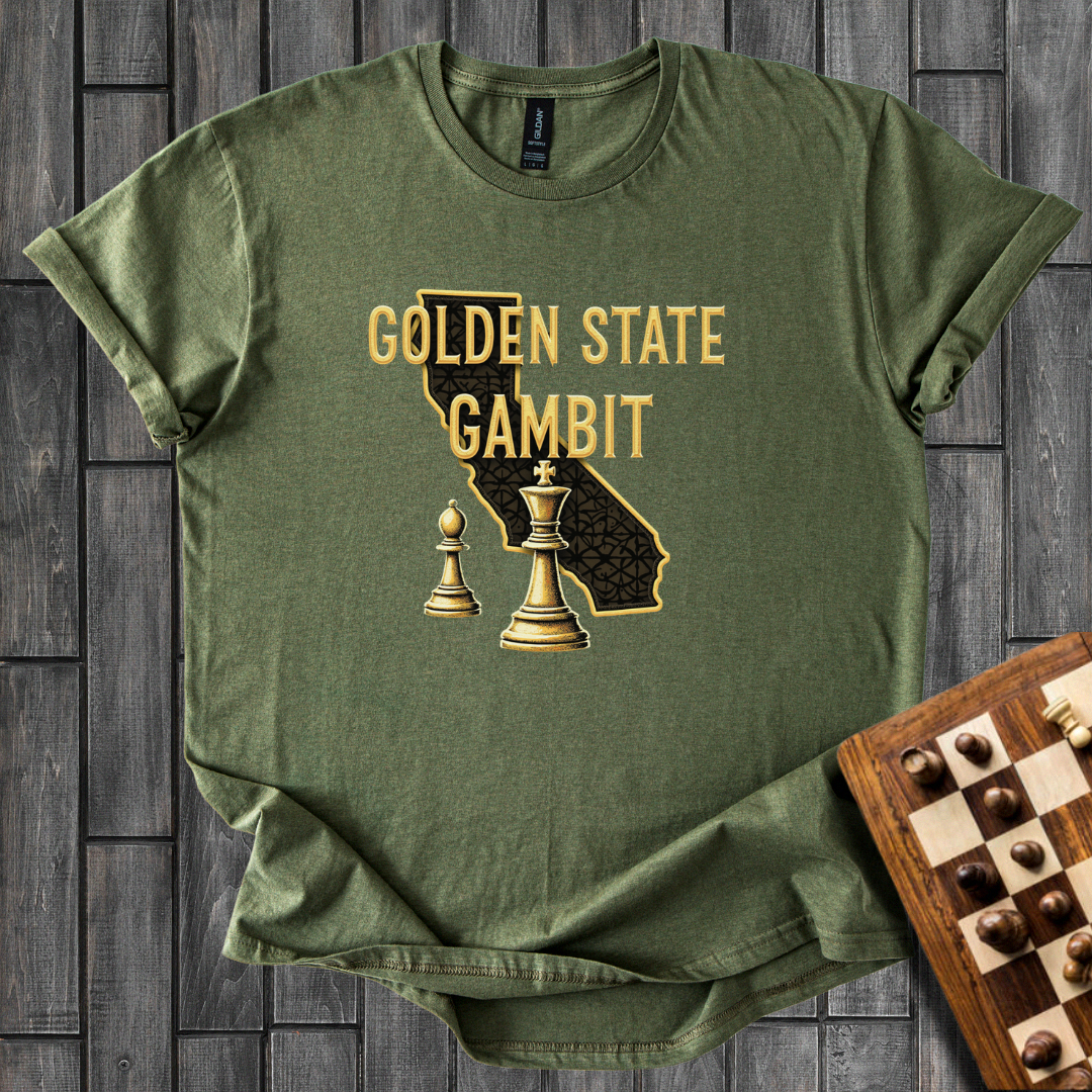 Golden State Gambit Chess T-Shirt