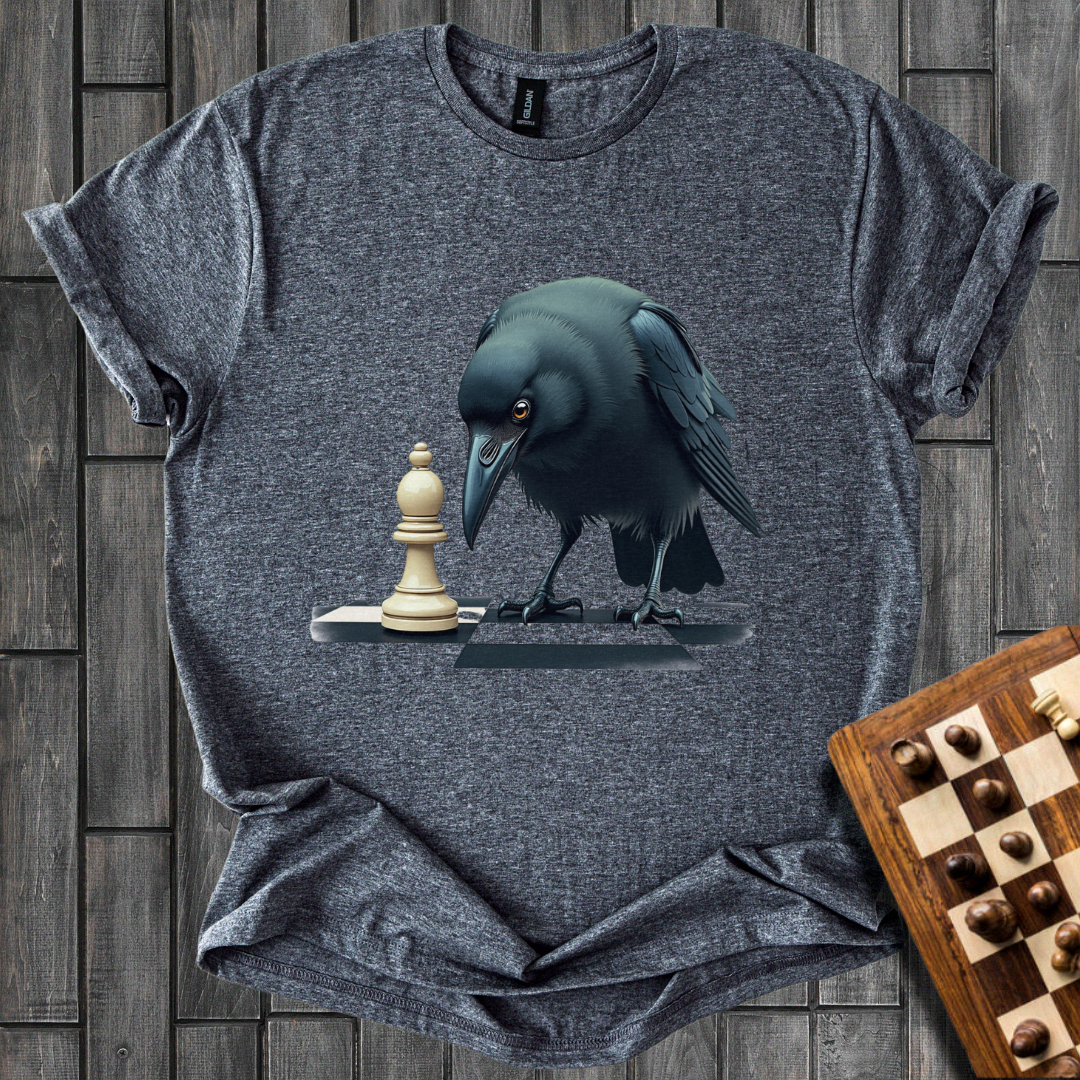 The Watchful Raven Chess T-Shirt