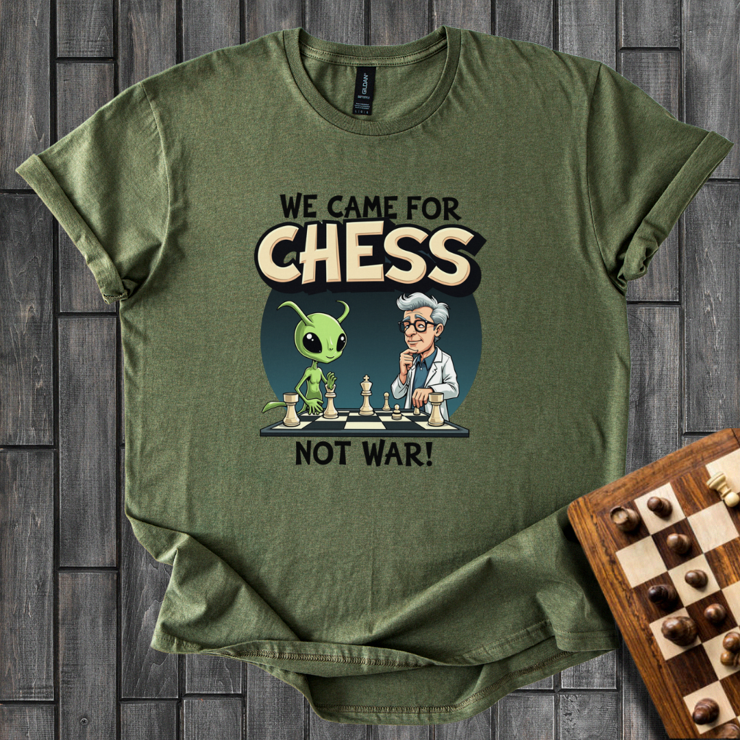 We Are Not Alone Chess T-Shirt