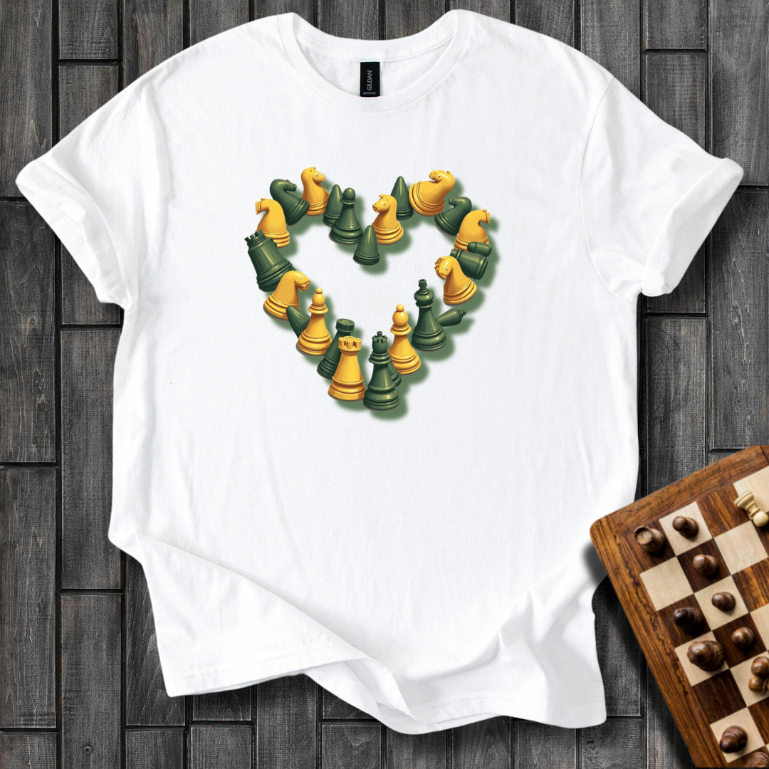 Heart Pieces Chess T-Shirt