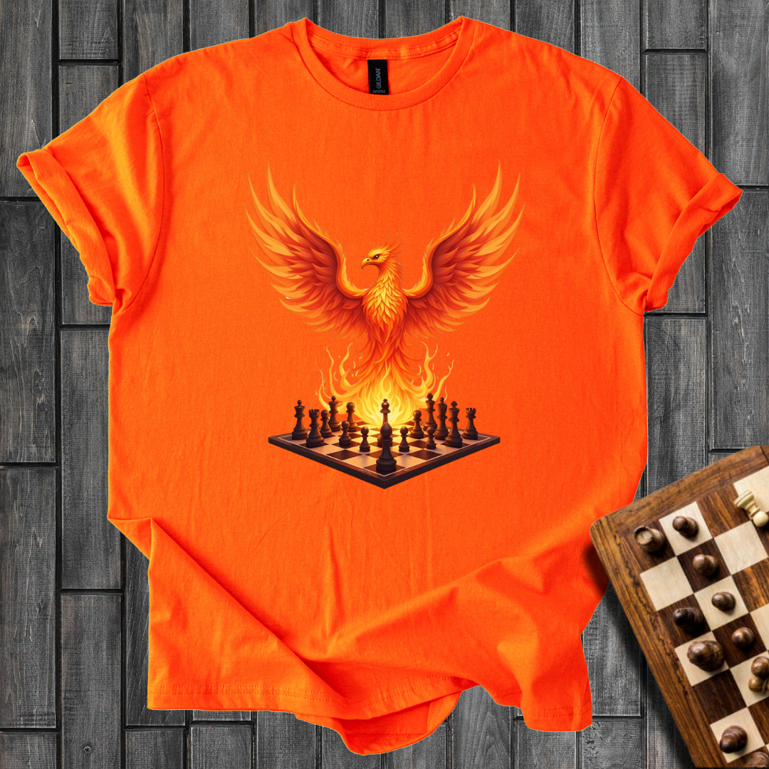 Flaming Chessboard T-Shirt