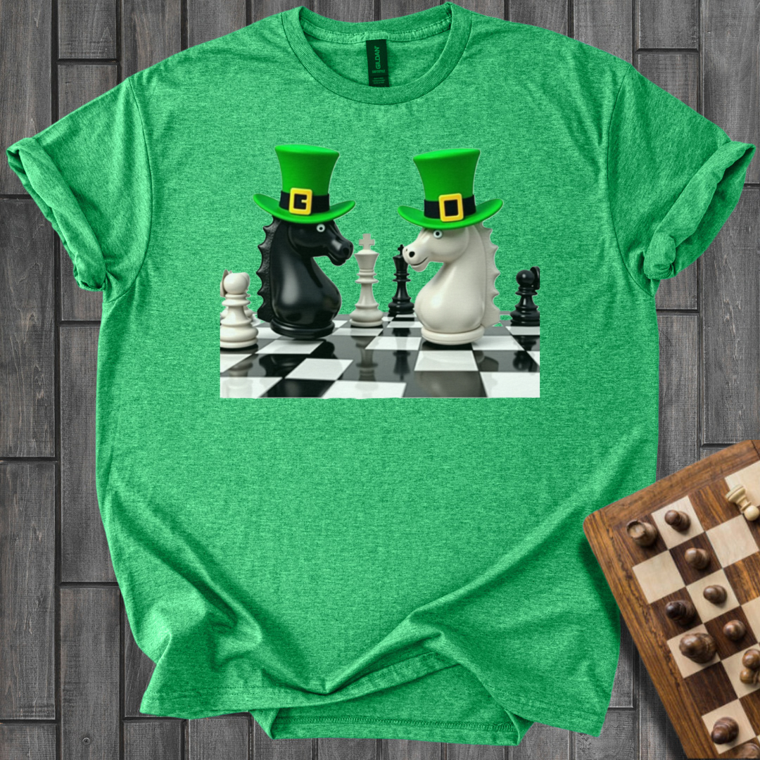 St. Patrick`s Day Knights Chess T-Shirt