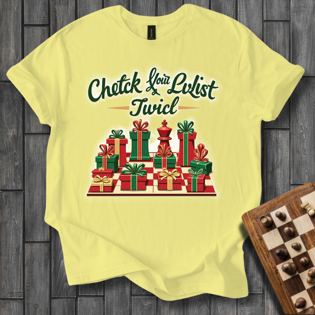 Check Your List Chess T-Shirt